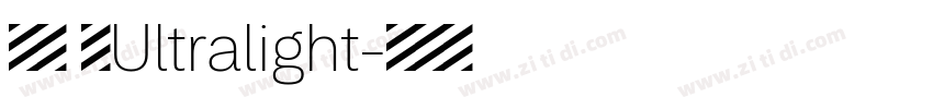 苹方 简Ultralight字体转换